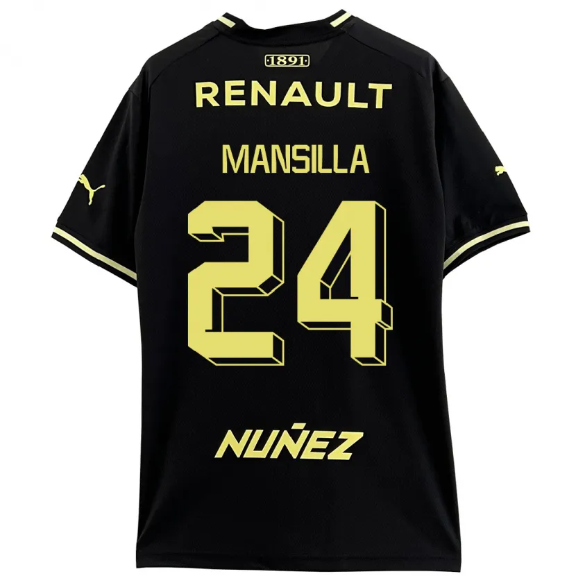 Danxen Hombre Camiseta Brian Mansilla #24 Negro 2ª Equipación 2023/24 La Camisa