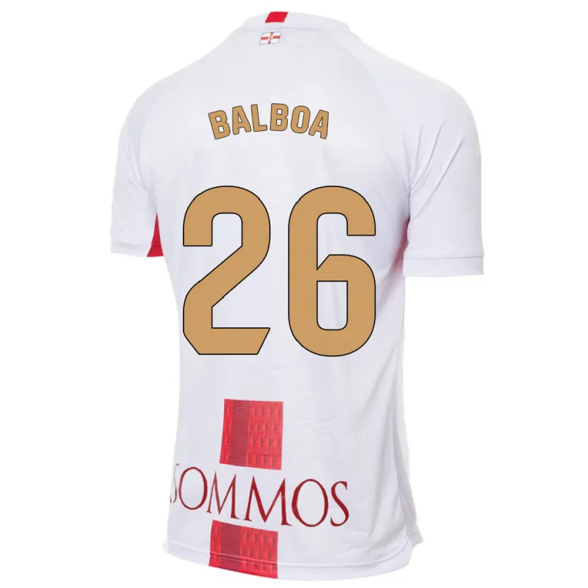 Danxen Hombre Camiseta Álex Balboa #26 Blanco 2ª Equipación 2023/24 La Camisa