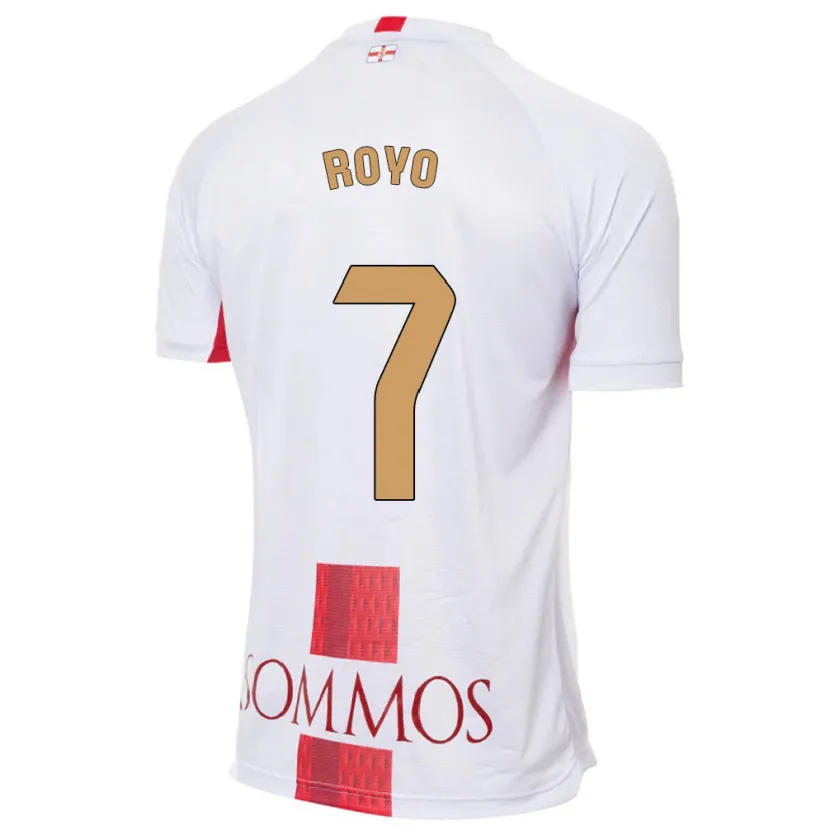 Danxen Hombre Camiseta Laura Royo #7 Blanco 2ª Equipación 2023/24 La Camisa