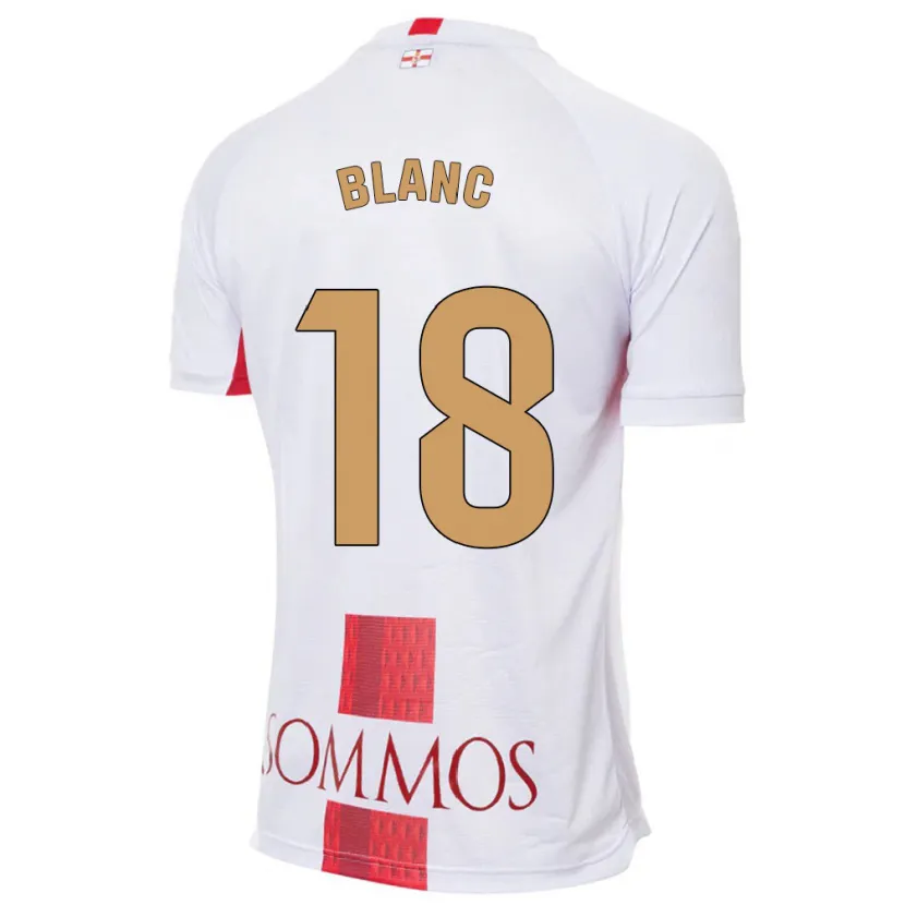 Danxen Hombre Camiseta Laia Blanc #18 Blanco 2ª Equipación 2023/24 La Camisa