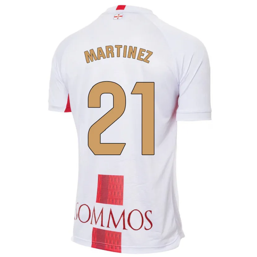 Danxen Hombre Camiseta Alejandra Martínez #21 Blanco 2ª Equipación 2023/24 La Camisa