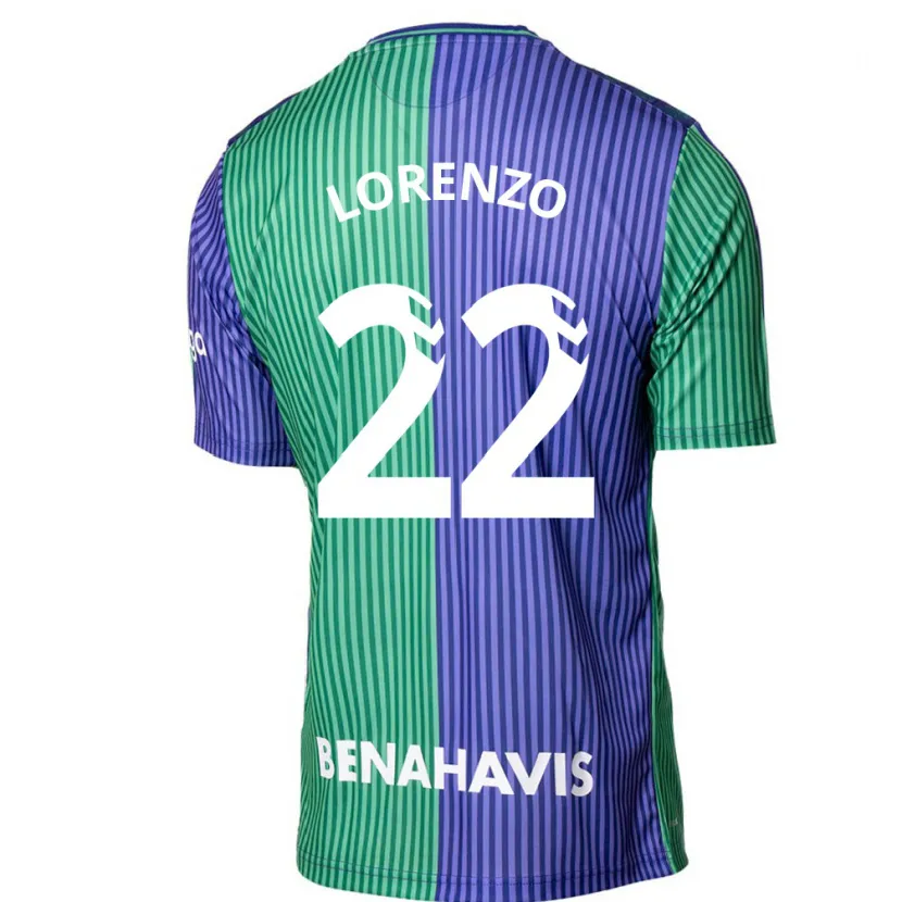 Danxen Hombre Camiseta Dani Lorenzo #22 Verde Azul 2ª Equipación 2023/24 La Camisa