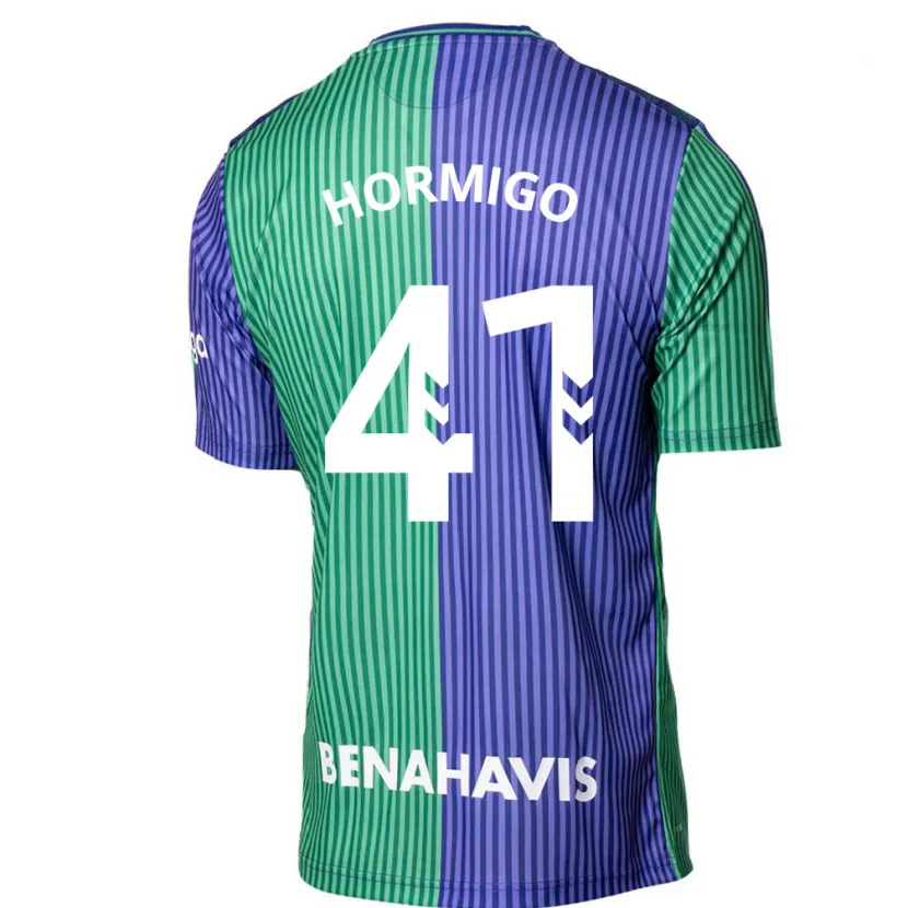 Danxen Hombre Camiseta Cintia Hormigo #41 Verde Azul 2ª Equipación 2023/24 La Camisa