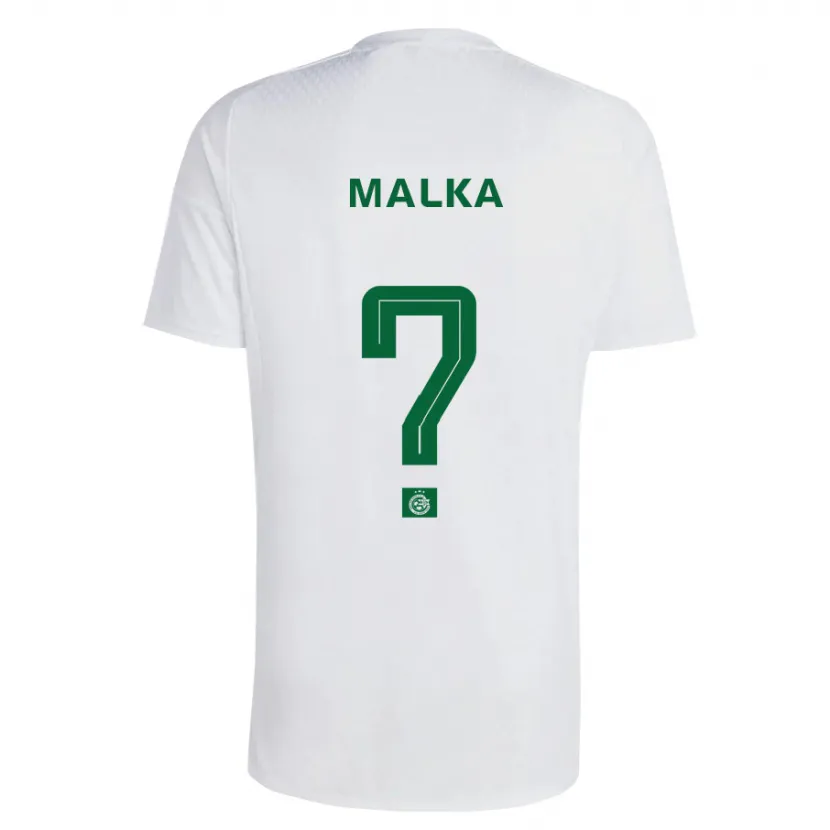 Danxen Hombre Camiseta Yaheli Malka #0 Verde Azul 2ª Equipación 2023/24 La Camisa