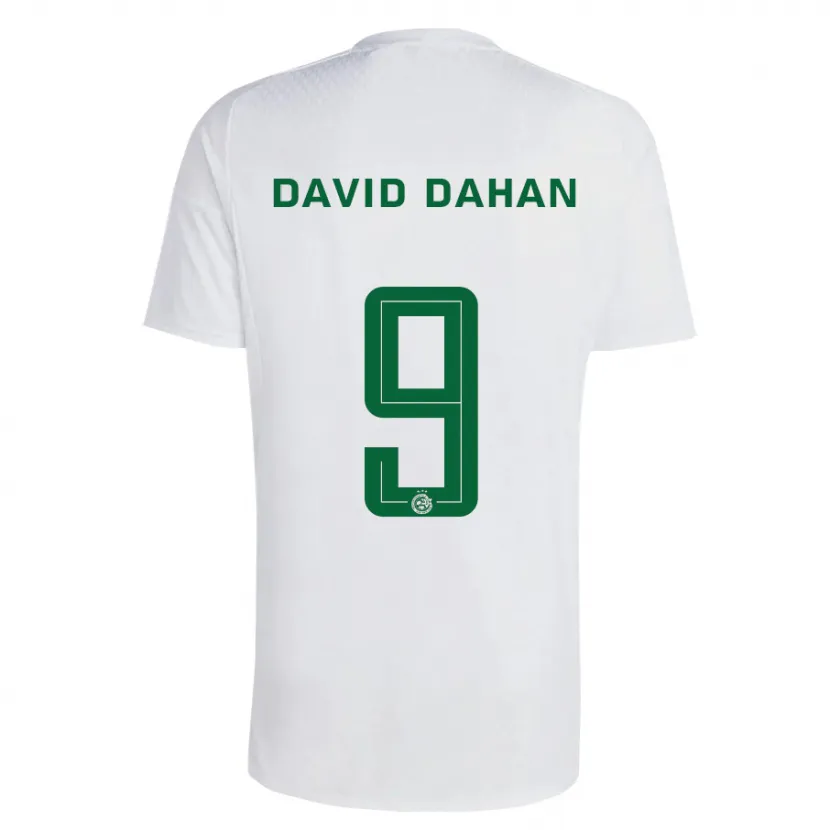 Danxen Hombre Camiseta Omer David Dahan #9 Verde Azul 2ª Equipación 2023/24 La Camisa