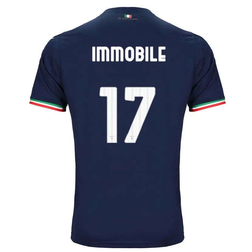 Danxen Hombre Camiseta Ciro Immobile #17 Armada 2ª Equipación 2023/24 La Camisa