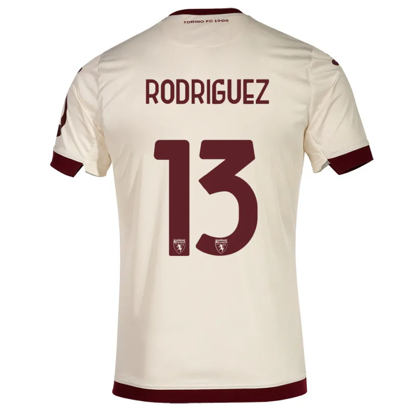 Danxen Hombre Camiseta Ricardo Rodríguez #13 Champán 2ª Equipación 2023/24 La Camisa