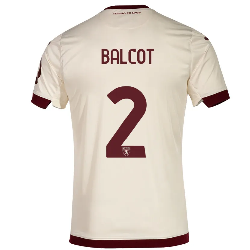 Danxen Hombre Camiseta Côme Bianay Balcot #2 Champán 2ª Equipación 2023/24 La Camisa