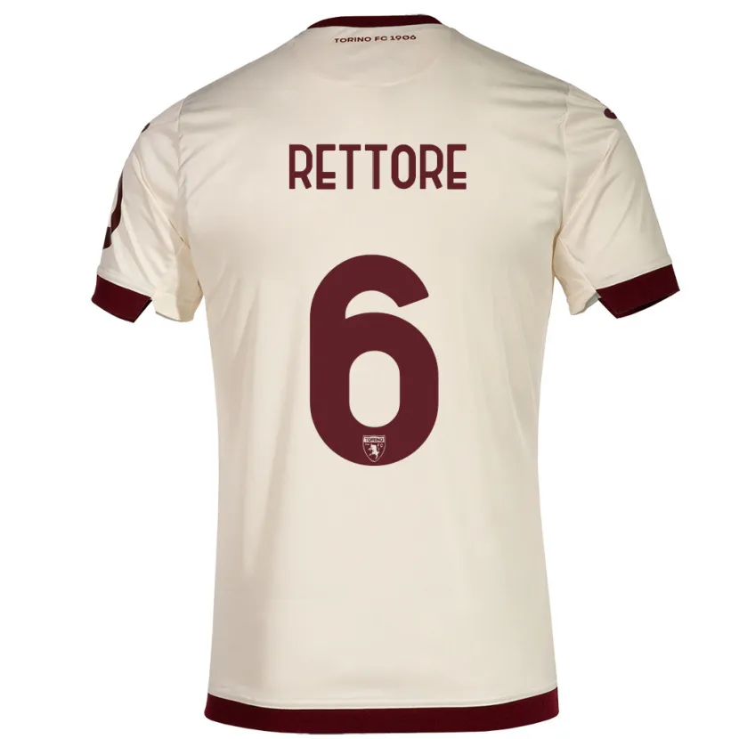 Danxen Hombre Camiseta Mirko Rettore #6 Champán 2ª Equipación 2023/24 La Camisa