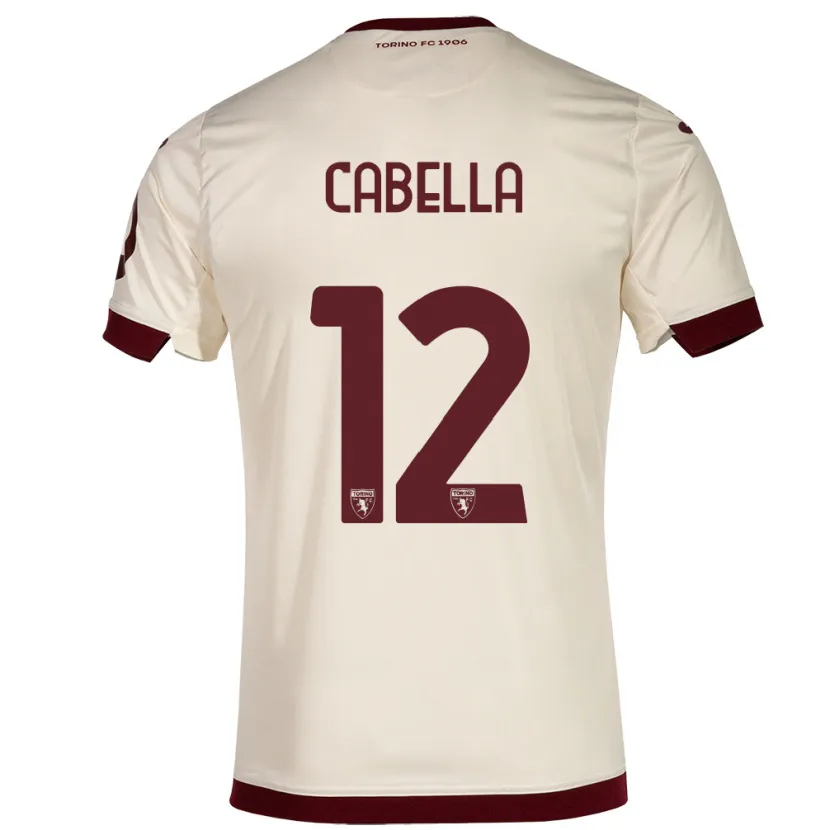 Danxen Hombre Camiseta Matteo Cabella #12 Champán 2ª Equipación 2023/24 La Camisa