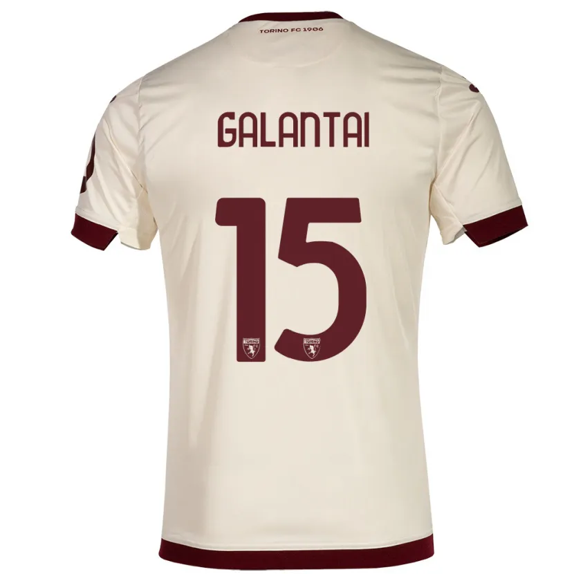 Danxen Hombre Camiseta Tamás Galántai #15 Champán 2ª Equipación 2023/24 La Camisa