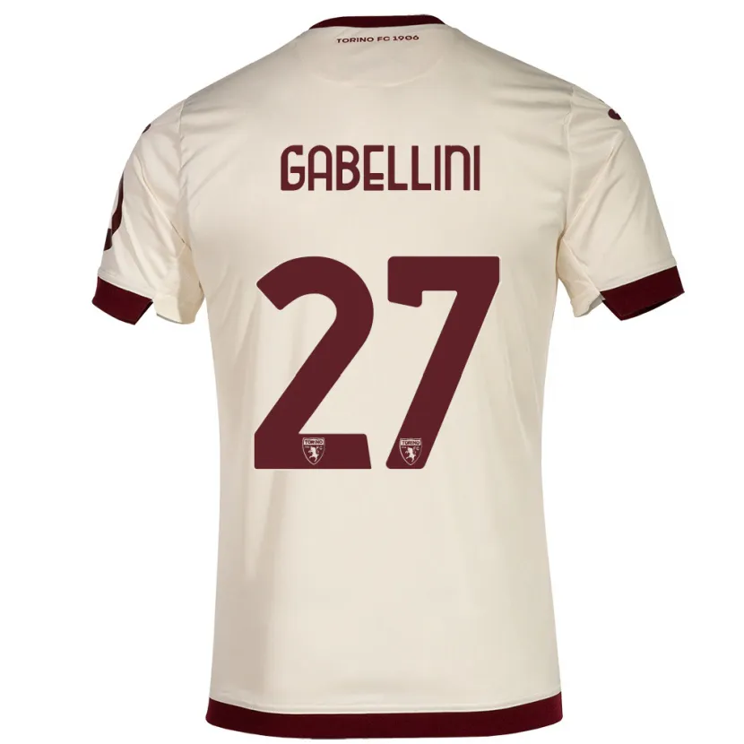 Danxen Hombre Camiseta Tommaso Gabellini #27 Champán 2ª Equipación 2023/24 La Camisa