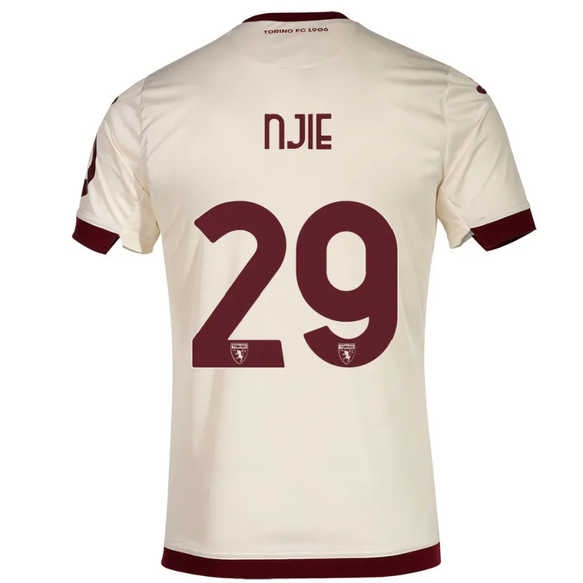 Danxen Hombre Camiseta Alieu Njie #29 Champán 2ª Equipación 2023/24 La Camisa