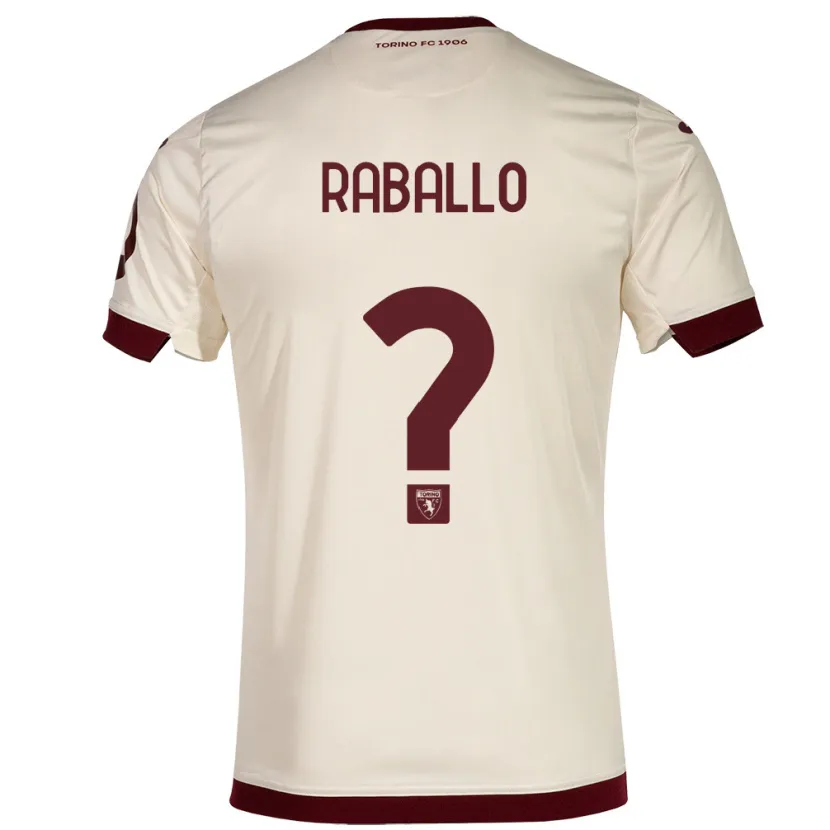 Danxen Hombre Camiseta Alessio Raballo #0 Champán 2ª Equipación 2023/24 La Camisa