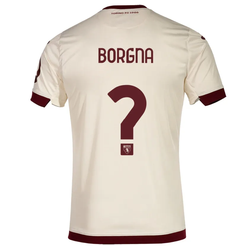 Danxen Hombre Camiseta Federico Borgna #0 Champán 2ª Equipación 2023/24 La Camisa