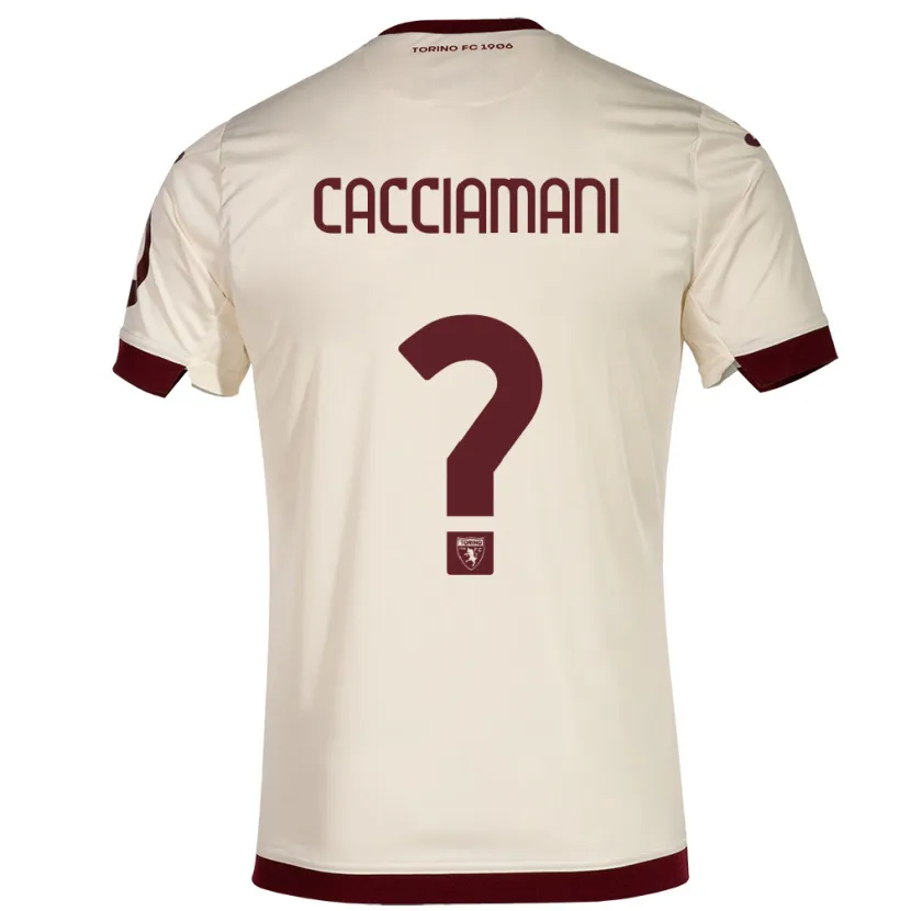 Danxen Hombre Camiseta Alessio Cacciamani #0 Champán 2ª Equipación 2023/24 La Camisa