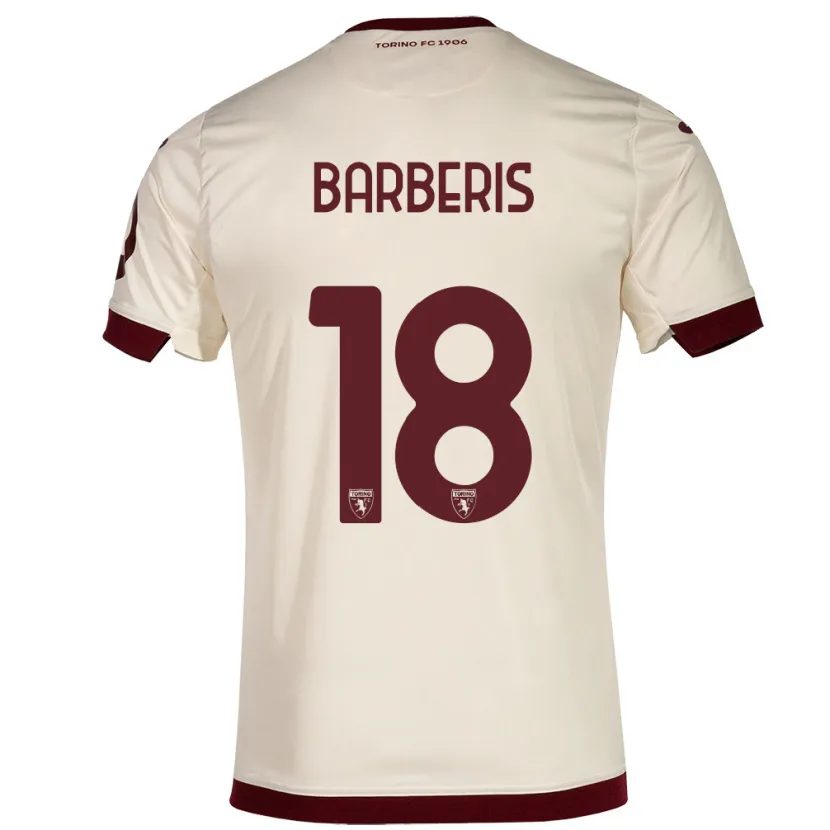 Danxen Hombre Camiseta Laura Barberis #18 Champán 2ª Equipación 2023/24 La Camisa