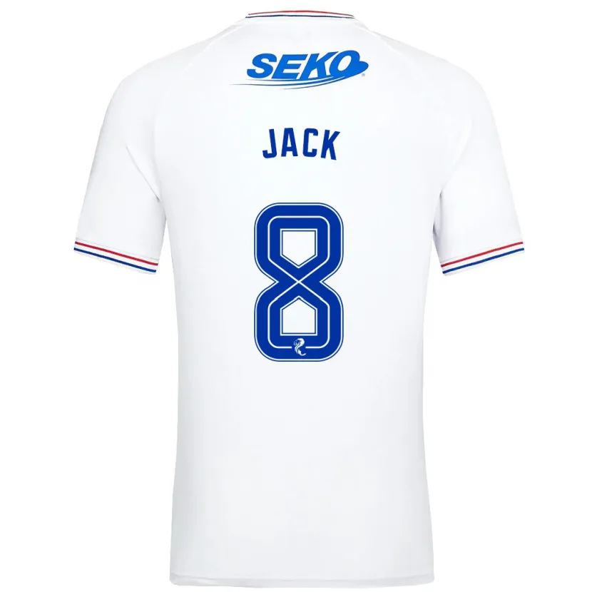 Danxen Hombre Camiseta Ryan Jack #8 Blanco 2ª Equipación 2023/24 La Camisa