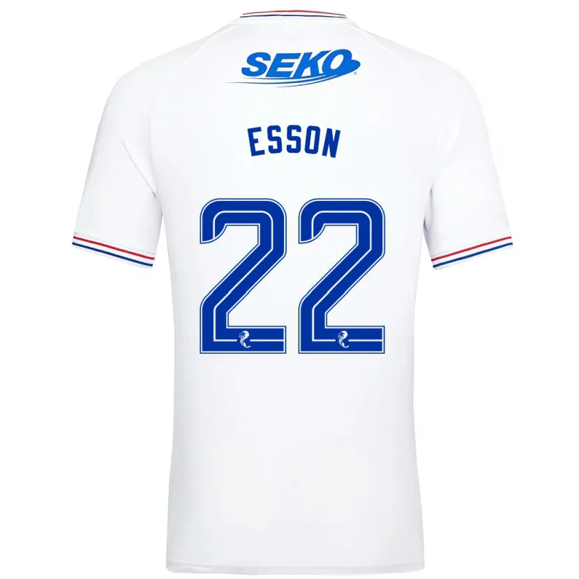 Danxen Hombre Camiseta Victoria Esson #22 Blanco 2ª Equipación 2023/24 La Camisa