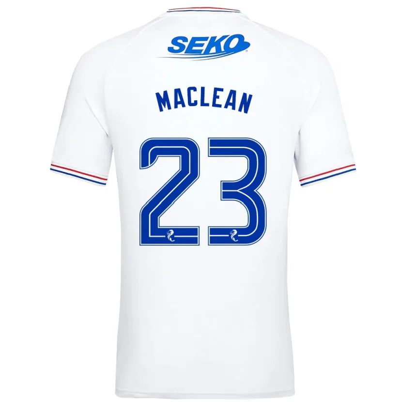 Danxen Hombre Camiseta Kirsty Maclean #23 Blanco 2ª Equipación 2023/24 La Camisa