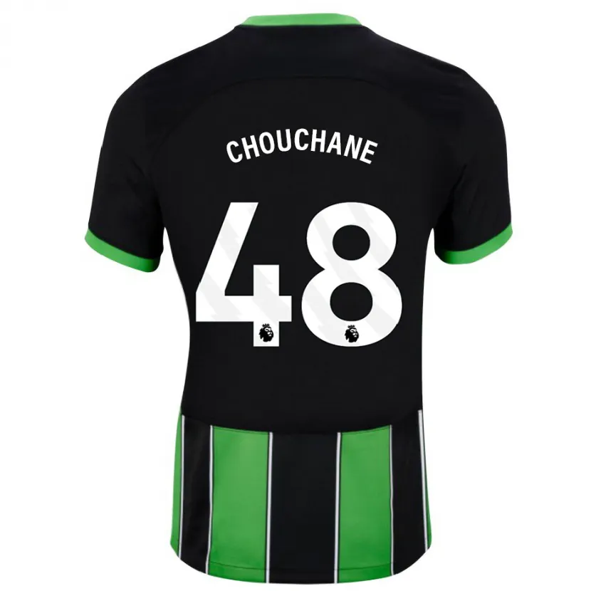 Danxen Hombre Camiseta Samy Chouchane #48 Verde Negro 2ª Equipación 2023/24 La Camisa