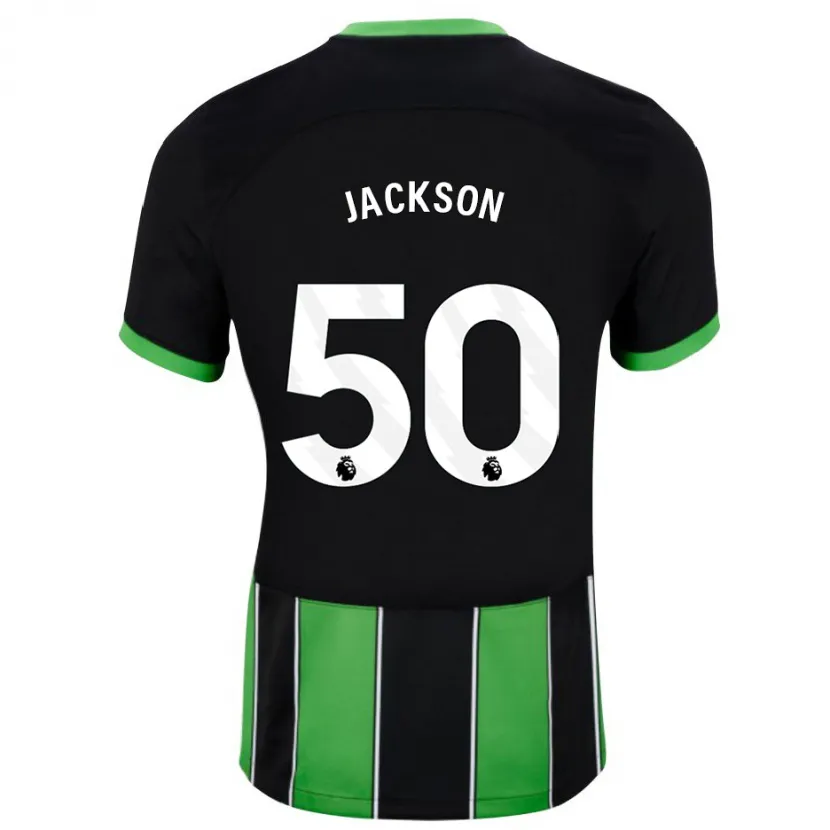 Danxen Hombre Camiseta Ben Jackson #50 Verde Negro 2ª Equipación 2023/24 La Camisa