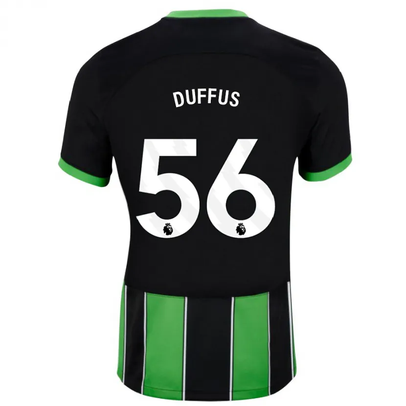 Danxen Hombre Camiseta Josh Duffus #56 Verde Negro 2ª Equipación 2023/24 La Camisa