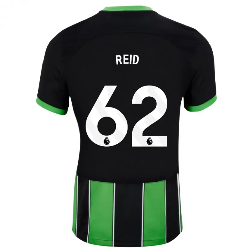 Danxen Hombre Camiseta Tommy Reid #62 Verde Negro 2ª Equipación 2023/24 La Camisa