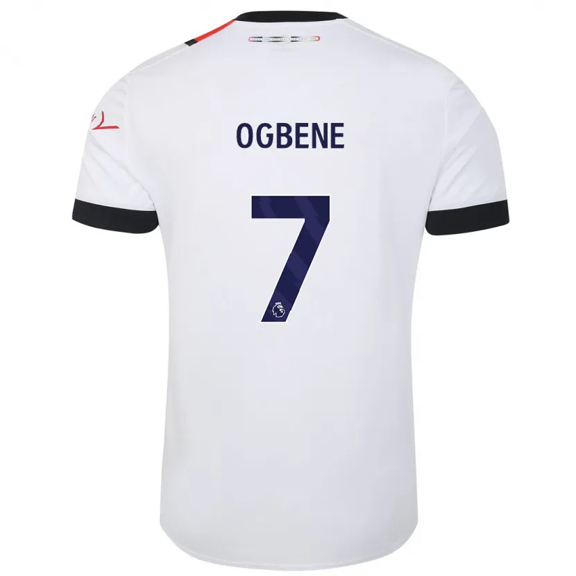 Danxen Hombre Camiseta Chiedozie Ogbene #7 Blanco 2ª Equipación 2023/24 La Camisa