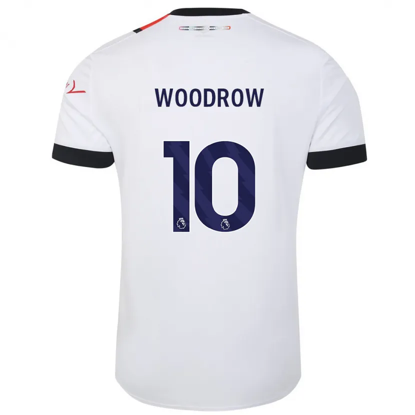 Danxen Hombre Camiseta Cauley Woodrow #10 Blanco 2ª Equipación 2023/24 La Camisa