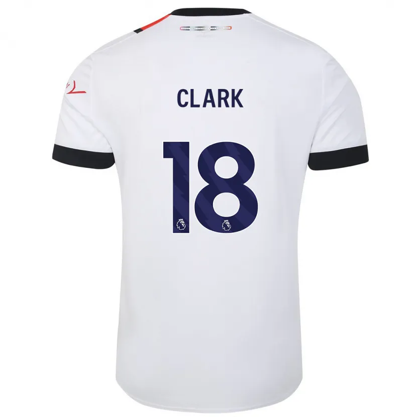 Danxen Hombre Camiseta Jordan Clark #18 Blanco 2ª Equipación 2023/24 La Camisa