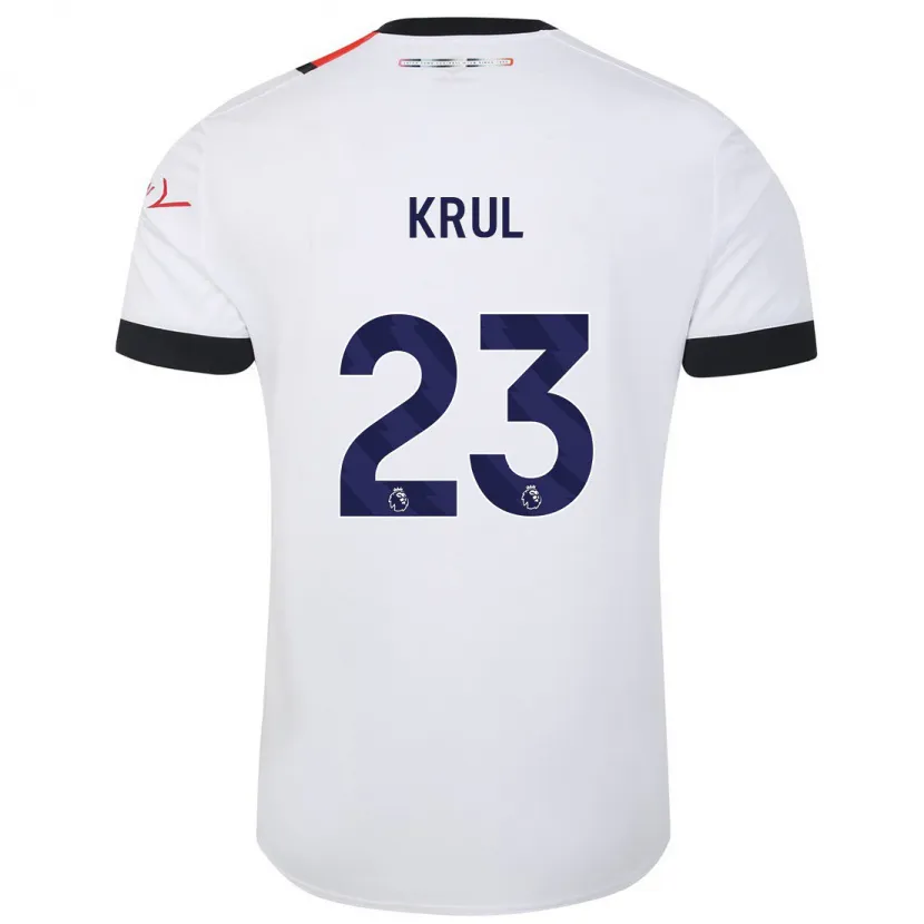 Danxen Hombre Camiseta Tim Krul #23 Blanco 2ª Equipación 2023/24 La Camisa