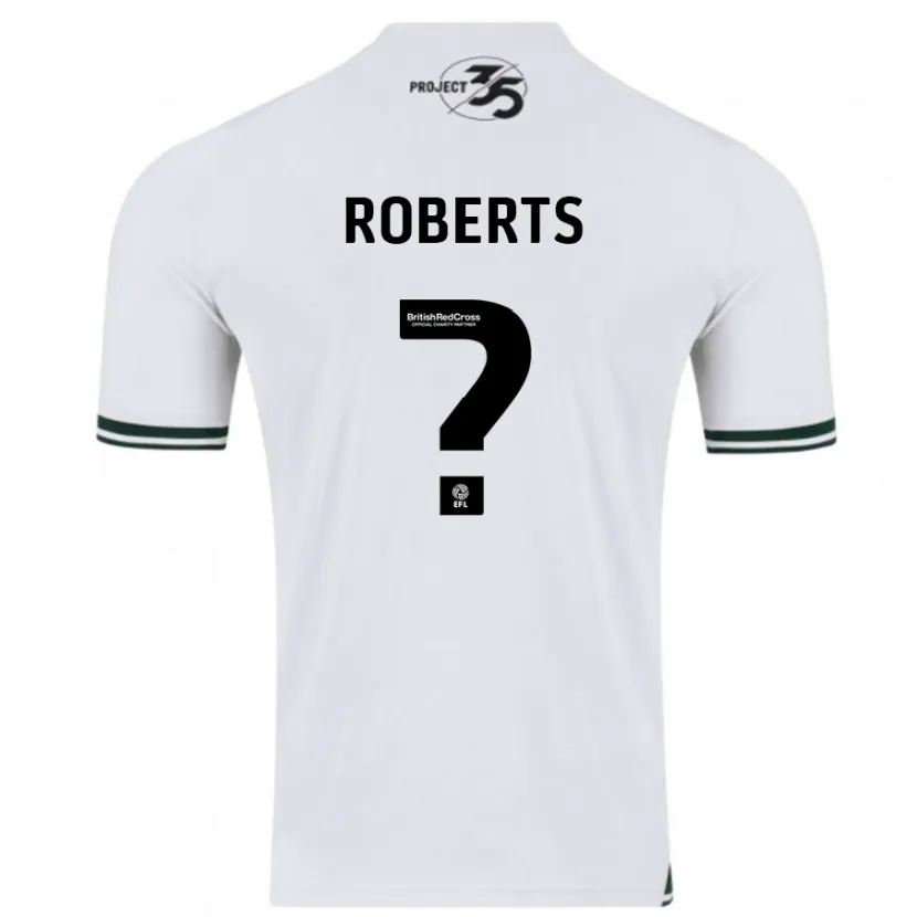 Danxen Hombre Camiseta Caleb Roberts #0 Blanco 2ª Equipación 2023/24 La Camisa