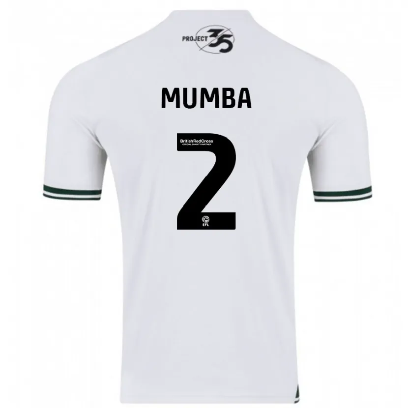 Danxen Hombre Camiseta Bali Mumba #2 Blanco 2ª Equipación 2023/24 La Camisa