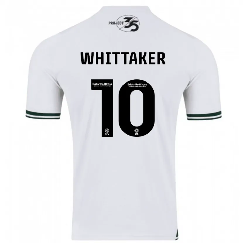 Danxen Hombre Camiseta Morgan Whittaker #10 Blanco 2ª Equipación 2023/24 La Camisa