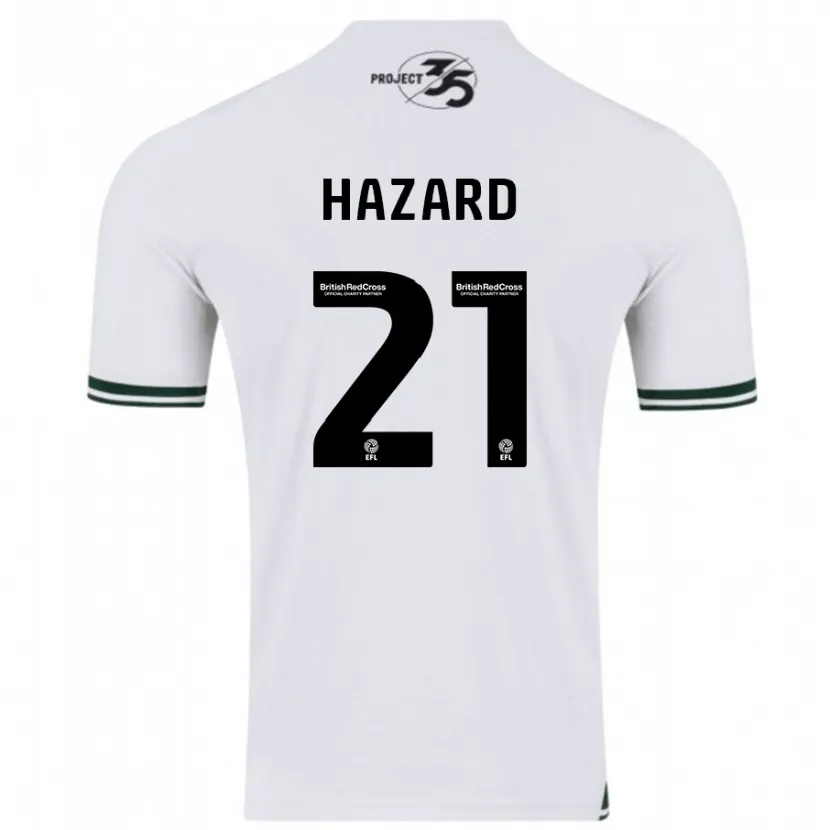 Danxen Hombre Camiseta Conor Hazard #21 Blanco 2ª Equipación 2023/24 La Camisa