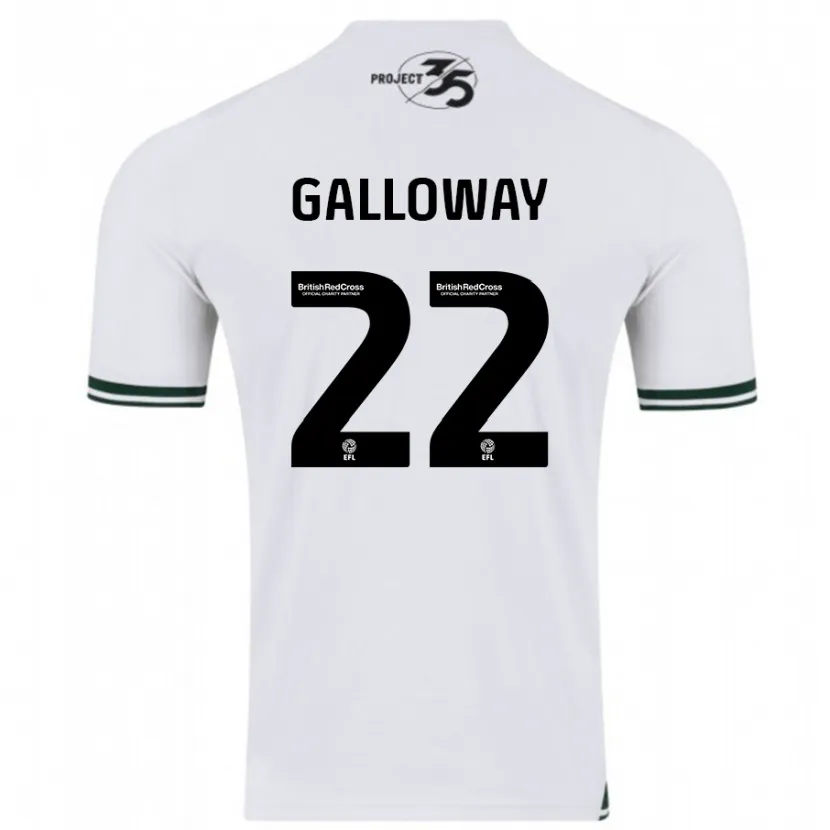 Danxen Hombre Camiseta Brendan Galloway #22 Blanco 2ª Equipación 2023/24 La Camisa