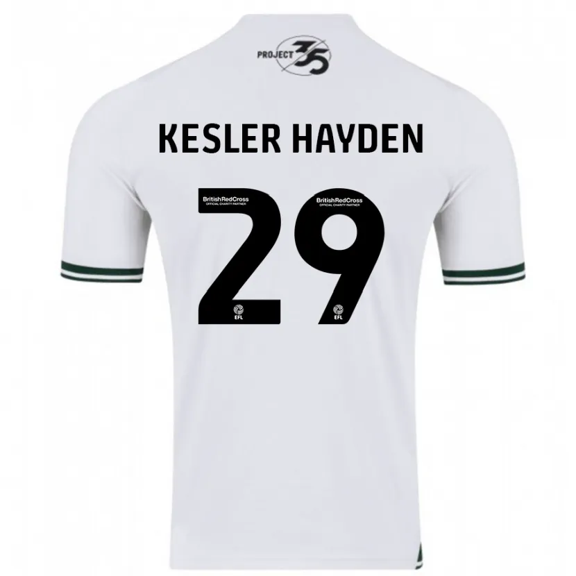 Danxen Hombre Camiseta Kaine Kesler-Hayden #29 Blanco 2ª Equipación 2023/24 La Camisa