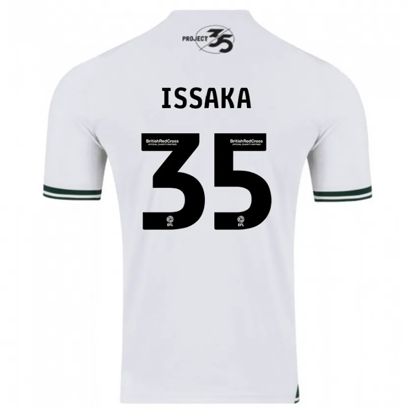 Danxen Hombre Camiseta Freddie Issaka #35 Blanco 2ª Equipación 2023/24 La Camisa