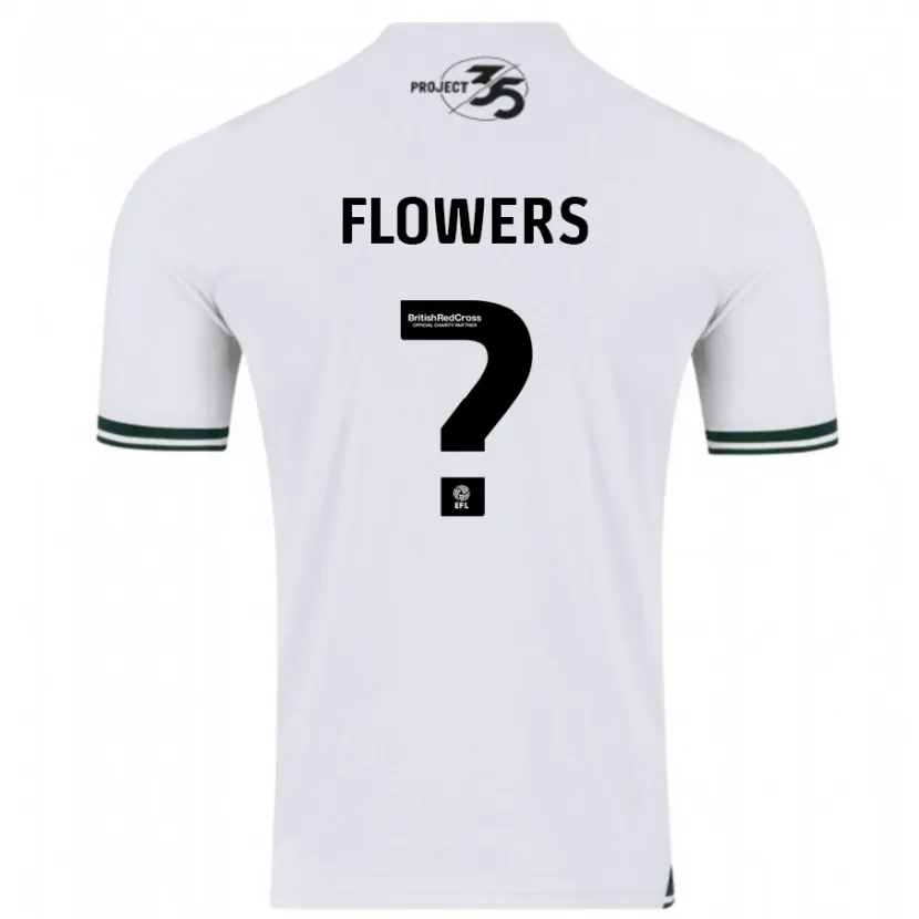 Danxen Hombre Camiseta Lewis Flowers #0 Blanco 2ª Equipación 2023/24 La Camisa