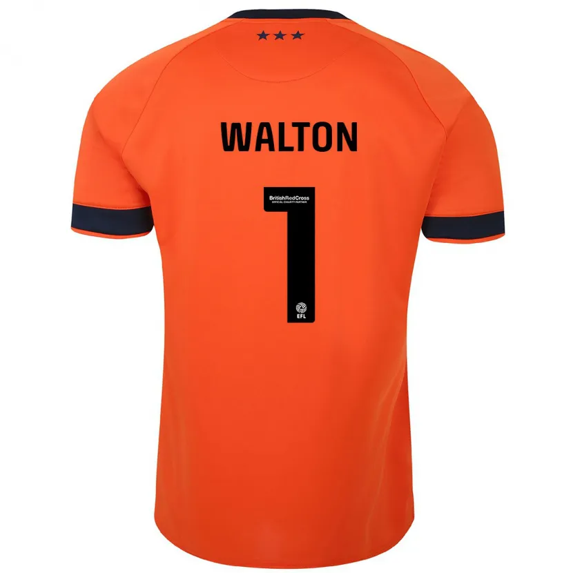 Danxen Hombre Camiseta Christian Walton #1 Naranja 2ª Equipación 2023/24 La Camisa