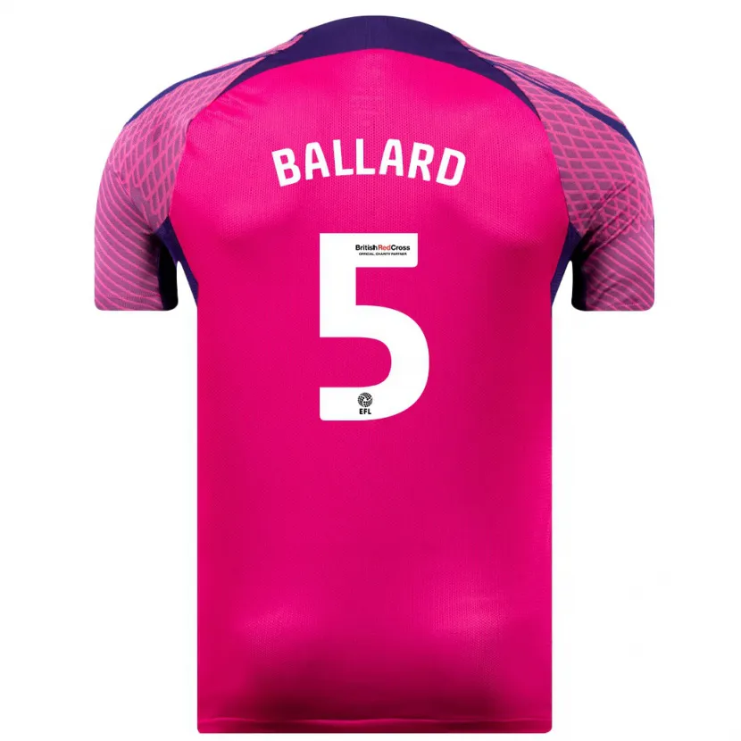 Danxen Hombre Camiseta Daniel Ballard #5 Morado 2ª Equipación 2023/24 La Camisa