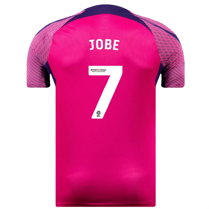 Danxen Hombre Camiseta Jobe Bellingham #7 Morado 2ª Equipación 2023/24 La Camisa