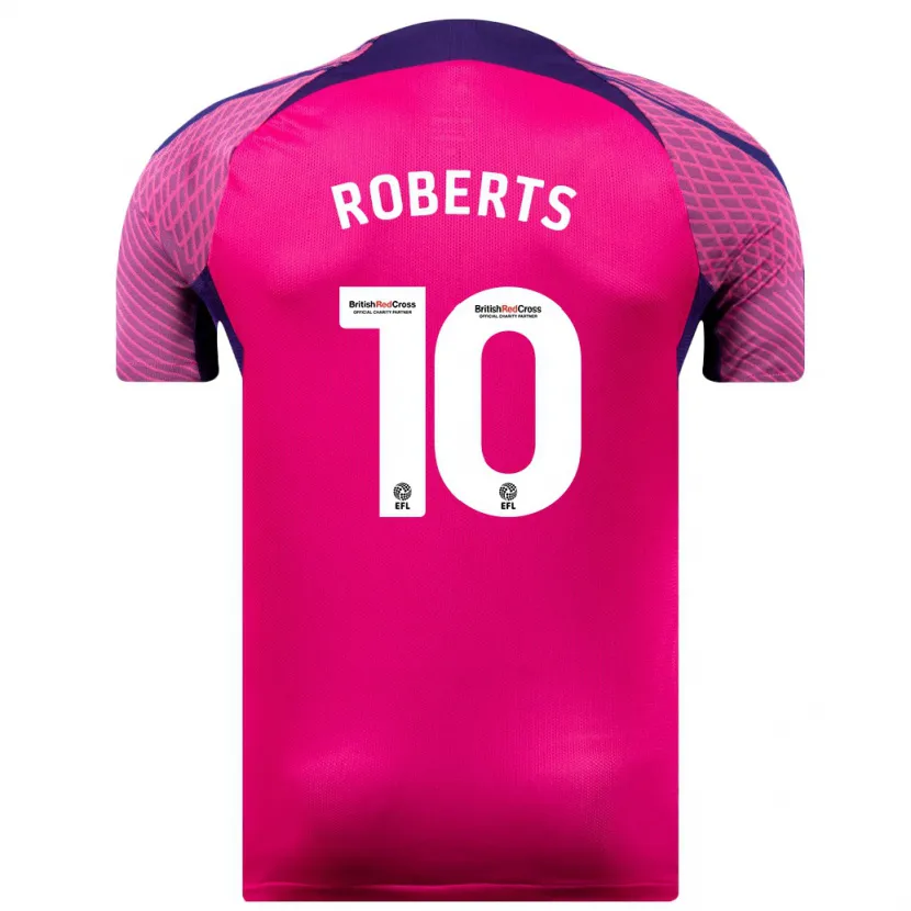 Danxen Hombre Camiseta Patrick Roberts #10 Morado 2ª Equipación 2023/24 La Camisa