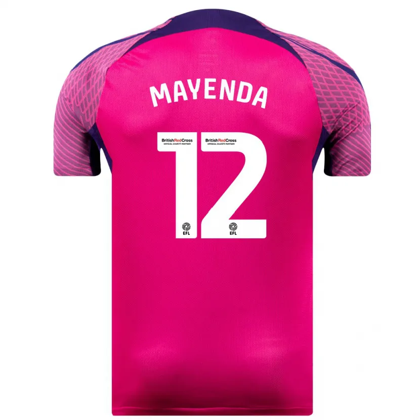 Danxen Hombre Camiseta Eliezer Mayenda #12 Morado 2ª Equipación 2023/24 La Camisa