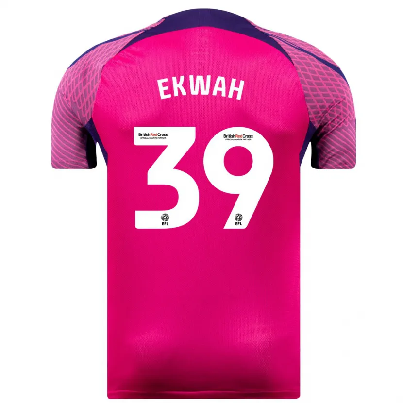 Danxen Hombre Camiseta Pierre Ekwah #39 Morado 2ª Equipación 2023/24 La Camisa