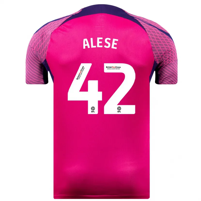 Danxen Hombre Camiseta Aji Alese #42 Morado 2ª Equipación 2023/24 La Camisa