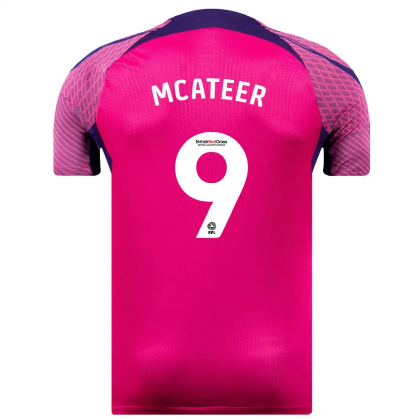 Danxen Hombre Camiseta Mary Mcateer #9 Morado 2ª Equipación 2023/24 La Camisa