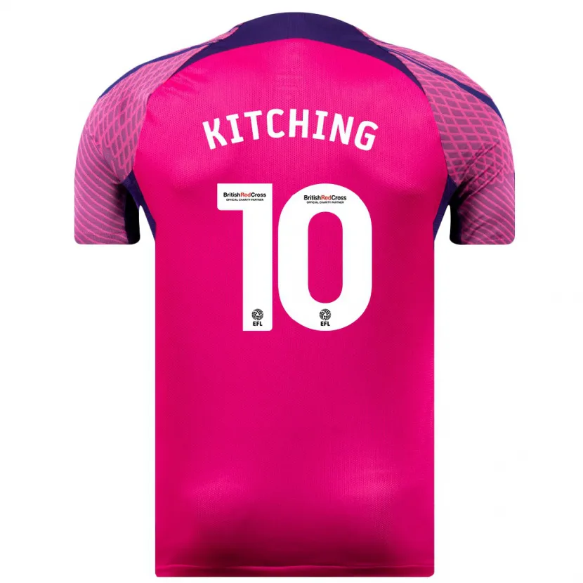 Danxen Hombre Camiseta Katie Kitching #10 Morado 2ª Equipación 2023/24 La Camisa