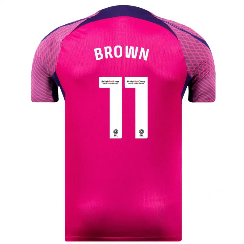 Danxen Hombre Camiseta Jessica Brown #11 Morado 2ª Equipación 2023/24 La Camisa